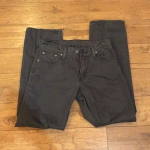 Levi’s 29x30 dark gray pants.